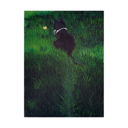 Trademark Fine Art Jan Panico 'Lila Lovebug Chasing A Butterfly' Canvas Art, 14x19 ALI36596-C1419GG